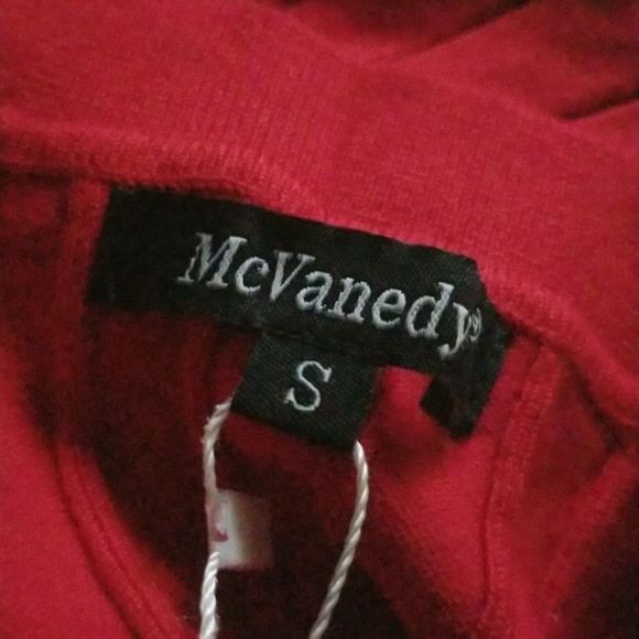 McVanedy Women's Long Sleeve V-Neck Button Front Red Knit Sweater New W/Tags Sm. - Picture 7 of 14